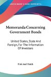 Memoranda Concerning Government Bonds