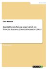 Kapitalflussrechnung angewandt am Porsche Konzern (Geschäftsbericht 2005)
