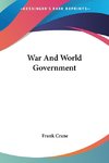 War And World Government