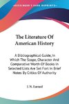 The Literature Of American History