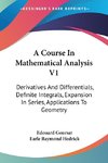 A Course In Mathematical Analysis V1