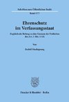 Ehrenschutz im Verfassungsstaat.