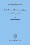 Hochschulen und Reformgesetzgebung.