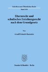 Elternrecht und schulisches Erziehungsrecht nach dem Grundgesetz.