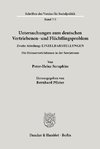 Untersuchungen zum deutschen Vertriebenen- und Flüchtlingsproblem.