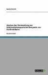 Analyse der Verwendung von Substantivkomposita bei Benjamin von Stuckrad-Barre