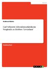 Carl Schmitts Liberalismuskritik im Vergleich zu Hobbes 