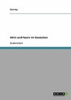 Aktiv und Passiv im Deutschen