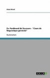 Zu: Ferdinand de Saussure - 