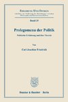 Prolegomena der Politik.