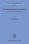 Das Vorkaufsrecht im Privatrecht.