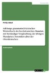 Adelungs grammatisch-kritisches Wörterbuch der hochdeutschen Mundart, mit beständiger Vergleichung der übrigen Mundarten, besonders aber der Oberdeutschen