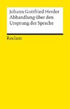 Abhandlung über den Ursprung der Sprache