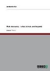 Risk measures - value at risk and beyond