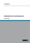 Möglichkeiten der Gewichtsreduktion