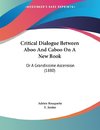 Critical Dialogue Between Aboo And Caboo On A New Book