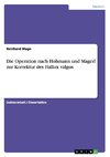 Die Operation nach Hohmann und Magerl zur Korrektur  des  Hallux  valgus