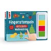 Fingerstempeln. Bastelblock Weihnachten