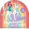 Stickerbuch: Anziehpuppen zum Stickern. Regenbogen-Feen und Einhörner