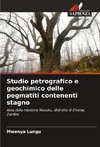 Studio petrografico e geochimico delle pegmatiti contenenti stagno