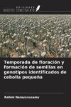 Temporada de floración y formación de semillas en genotipos identificados de cebolla pequeña