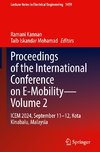 Proceedings of the International Conference on E-Mobility-Volume 2