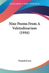 Nine Poems From A Valetudinarium (1916)