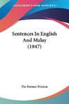 Sentences In English And Malay (1847)