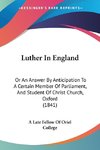Luther In England