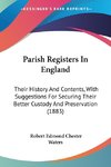 Parish Registers In England
