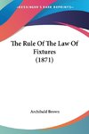 The Rule Of The Law Of Fixtures (1871)