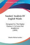 Sanders' Analysis Of English Words