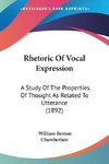 Rhetoric Of Vocal Expression