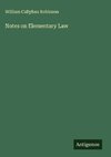 Notes on Elementary Law