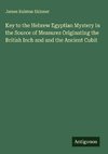 Key to the Hebrew Egyptian Mystery in the Source of Measures Originating the British Inch and and the Ancient Cubit
