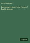 Representative Names in the History of English Literature