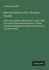 Discorso del socio dott. Giovanni Copello