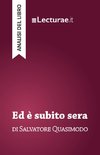 Ed è subito sera - Salvatore Quasimodo (analisi del libro)