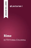 Rime - Vittoria Colonna (analisi del libro)