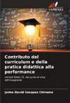 Contributo del curriculum e della pratica didattica alla performance