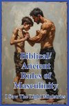 Biblical/Ancient Rules of Masculinity