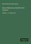 Ernest Maltravers; Novel In Two Volumes