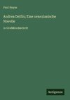 Andrea Delfin; Eine venezianische Novelle
