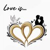 Love is ... Original guest book for the wedding, the engagement or the anniversary of a wedding or a life partnership with stylish image motives for getting inspiration on the various aspects of love for small and big celebrations