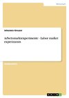 Arbeitsmarktexperimente - Labor market experiments