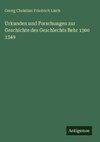 Urkunden und Forschungen zur Geschichte des Geschlechts Behr 1300  1349