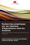 Recherches empiriques sur les relations d'équivalence chez les humains