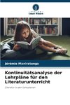 Kontinuitätsanalyse der Lehrpläne für den Literaturunterricht