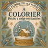 Calendrier de l'Avent à colorier