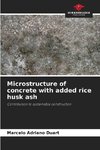 Microstructure of concrete with added rice husk ash